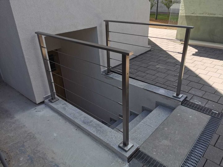 Absturzsicherung am Treppenabgang