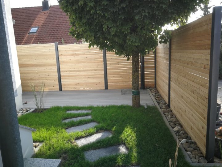 Sichtschutzelemente im Garten