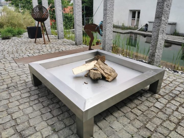 Feuerschale aus Edelstahl