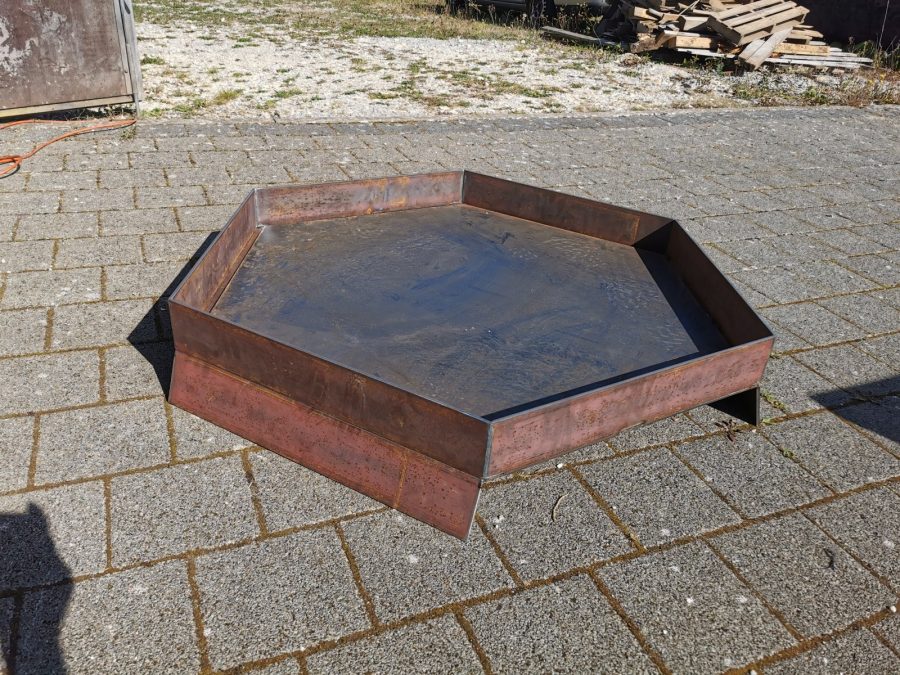 Feuerschale Hexagon